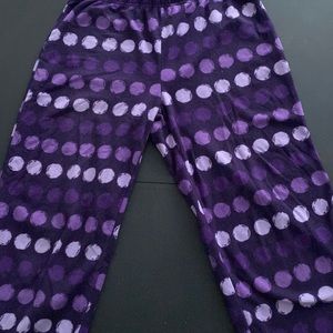 Purple pj bottoms